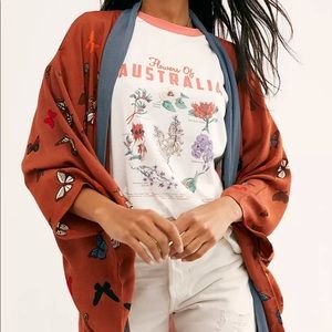 Free People Butterfly Kisses Kimono Terracotta
